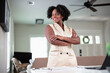 © Creative Flame - Portrait of African American professional woman, leadership, remote work