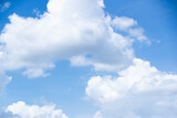 Fototapeta Na sufit - Bright and clear blue sky with clouds in sunny day