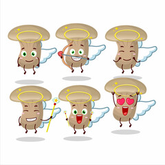 Canvas Print - Milk mashroom cartoon designs as a cute angel character