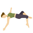 © Daranee - yoga pose flat icon