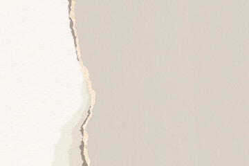 Wall Mural - Ripped brown note paper template