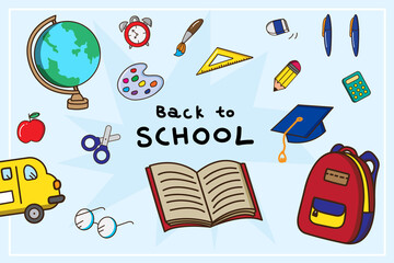 Sticker - Back to school stationery