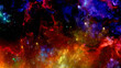 Cosmic background with nebula and the brilliance of stars
