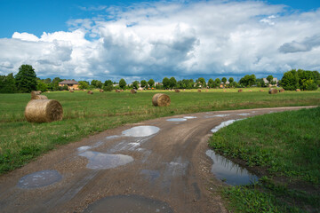 Canvas Print - Road in countryside.