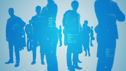 Aufkleber - Business network concept. Teamwork. Partnership. Human resources.