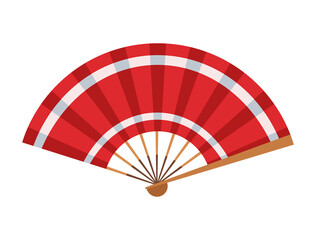 Poster - red japanese fan