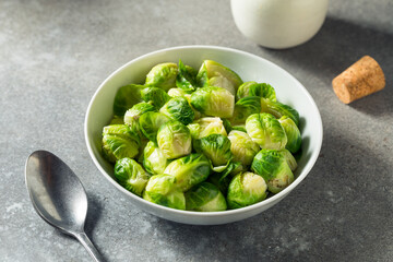 Healthy Homemade Steamed Brussel Sprouts