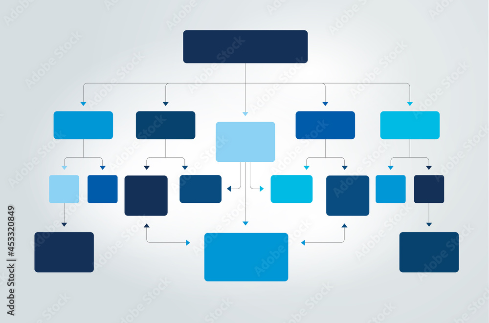 Flowchart Shadow Infographics flowchart. Colored shadows scheme. Stock Vector | Adobe Stock