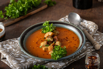 Poster - Original goulash soup with bread