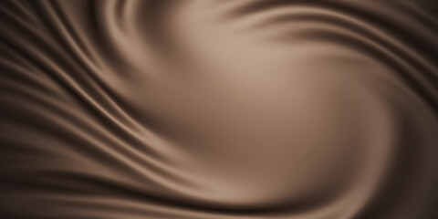 Wall Mural - Brown fabric background with copy space 3D render