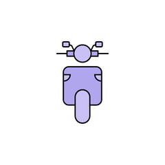 Poster - travel motorbike transport icon vector