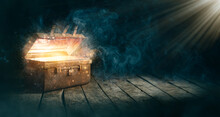 Open The Glowing Ancient Treasure Chest.