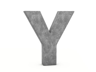 Wall Mural - Concrete letter Y