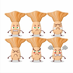 Canvas Print - Lactarius cartoon character with various angry expressions