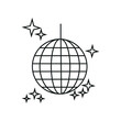 Disco ball line icon