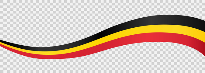 Waving flag of Belgium   isolated  on png or transparent  background,Symbol  Belgium ,template for banner,card,advertising ,promote, vector illustration top gold medal sport winner country