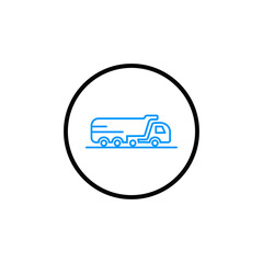 Wall Mural - travel truck transport icon vector