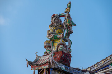 Wall Mural - Chinese religious tradition decorates religious buildings