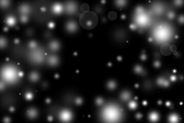 Halloween Bokeh Overlay and Background in black and white