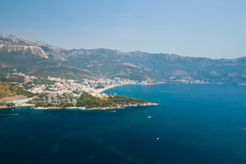 Wall Mural - Aerial View of Old Budva in Montenegro.