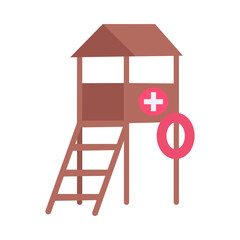 Poster - Lifeguard Tower Icon