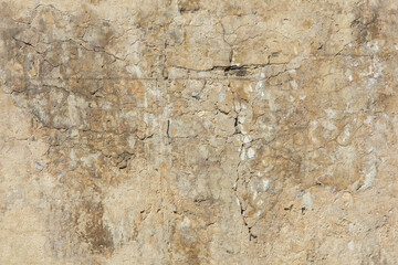 Wall Mural - cracked white concrete wall under direct sun light full frame background and seamless texture