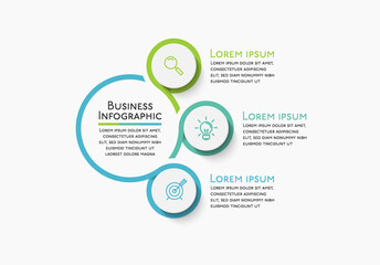 Wall Mural - business circle. timeline infographic icons designed for abstract background template milestone elem