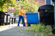 Garbage Removal Man Doing Trash