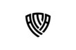 ama creative letter shield logo design vector icon illustration	
