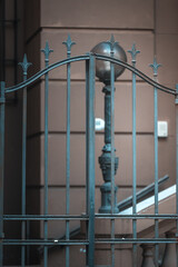 Poster - Green iron fence