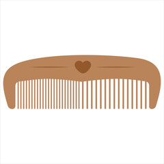 Vector illustration of a comb on a white background