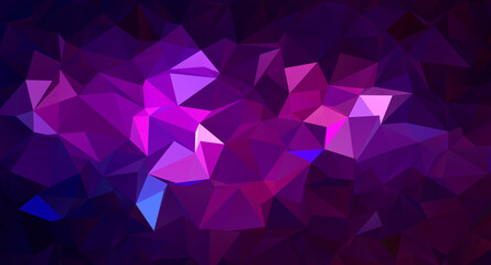 Wall Mural - Trendy polygonal space background. Colorful geometric galaxy illustration