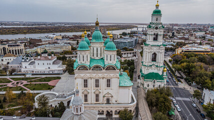 Wall Mural - view of the Astrakhan Kremlin from above