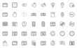 © kornkun - set of time and date line icons, calendar, event, schedule, management