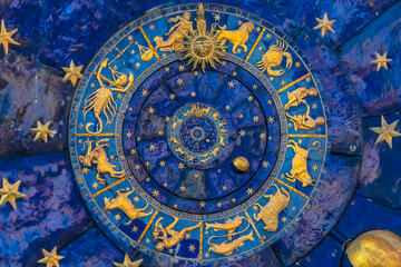 Leinwandbilder - Droste effect background. Abstract design for concepts related to astrology and fantasy.