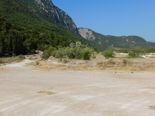 Wall Mural - Thermopylae, Greece, View of the battlefield of the famous 480 BC battle