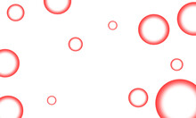 Red Bubble Pattern White Background