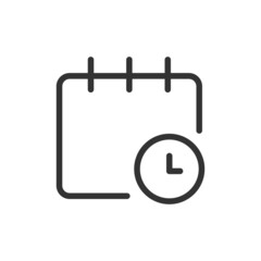 Canvas Print - Premium calendar line icon for app, web and UI.