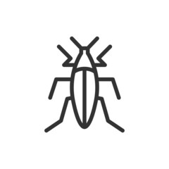 Poster - Insect thin line icon.