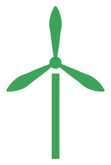 Poster - Wind energy, icon illustration, vector on white background