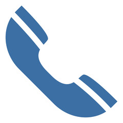 Wall Mural - Blue phone set, illustration, on a white background.