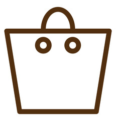 Poster - Brown paper bag, illustration, vector on a white background.