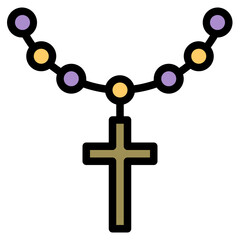 Sticker - rosary