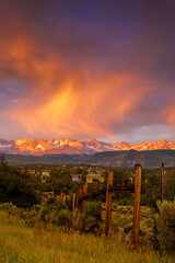 Wall Mural - Road leading to Mount Sneffels in the San Juan Mountains at surise