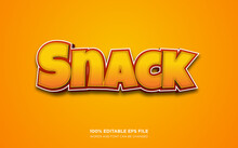 Snack Editable Text Style Effect