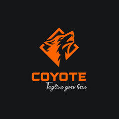 coyote head in box logo exclusive design inspiration