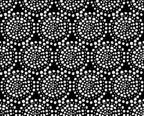 Wall Mural - black and white seamless pattern