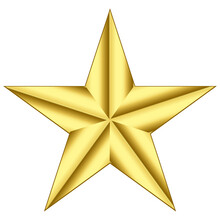 Military General Gold Star