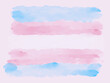Watercolour Transgender pride flag in blue, pink and white background. Illustration banner for Transgender Day of Remembrance backdrop, November 20