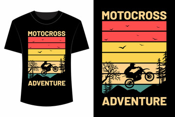 Wall Mural - Motocross adventure t shirt design